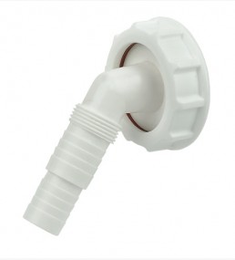 Overflow & Hose Connector White